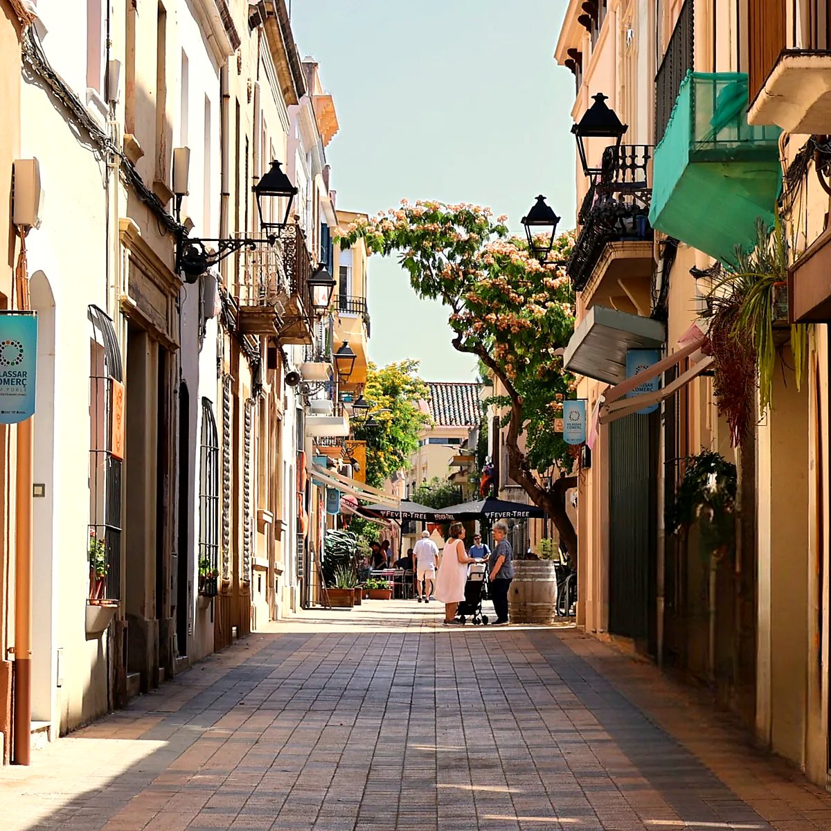 Calle comercial de Vilassar de Mar